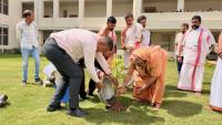 Planting a Rudraksha sapling in the courtyard arena of IIM Jammu (14th March 2026)